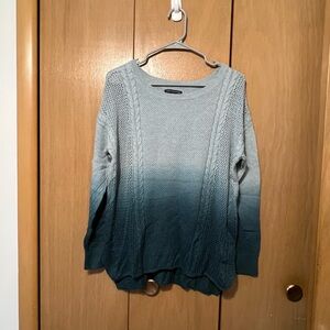 American Eagle Outfitters Blue Ombre Sweater